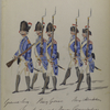 Amsterdamsch Burger - Genootschap:  Grenadiers, Musketiers. 1785