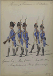 Amsterdamsch Burger - Genootschap:  Grenadiers, Musketiers. 1785