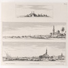 1. Tombeaux des mahométans; 2. Cimetière des mamloùks; 3. Vue du port de Boulâq.