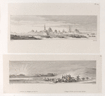 1. Tombeaux des Khalifes près du Caire; 2. Attaques d'Arabes près des murts [murs] du Caire.