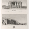 1. Ruines du temple d'Hermopolis; 2. Tombeau Egyptien à Lycopolis;  3. Plan du tombeau.
