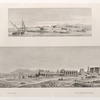 1. Vue de Loùqssor [Luxor]. 2. Vue d'un temple de Thèbes à Loùqssor [Luxor].