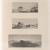 1. Vue près de Syené [Aswân]. 2. Vue d'Eléphantine. 3. Vue de Philæ.