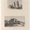 1. Ruines de la porte d'un temple d'Eléphantine. 2. Ruines d'un des temples d'Eléphantine.