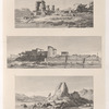 1. Temple près l'isle de Philæ. 2. Vue des temples del'isle de Philæ. 3. Rochers de granit près l'isle de Philæ.