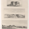 1. Ruines d'un Temple près Chnubis. 2. Vue d'Ombos. 3. Vue des Ruines de Chnubis.