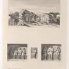 1. Tombeaux dans les Carrieres de Silsilis.  2. 3 et 4. Figures sculptées dans les tombeaux.