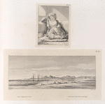 1. Femme d'Égypte dans le harem; 2. Vue de Cosseire et des côtes de la Mer Rouge.