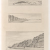 1. Antinoé vu du Nil. 2. Couvent de la Chaine du Nord au Sud. 3. Le même Couvent du Sud au Nord.