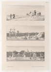 1. Bédouins dans le desert. 2 et 3. Maniere de monter le'eau pour arroser les terres.