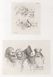 [1. Têtes d'Arabes. 2. Un moine grec; Un Juif de Jérusalem; Un primat d'Alexandrie.. ]