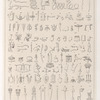 Caractères hiéroglyphiques pris dans différens temples d'Egypte.