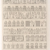 Frises emblématique de differents temples égyptiens.