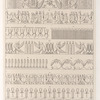 Frises emblématique de differents temples égyptiens.