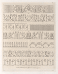 Frises emblématique de differents temples égyptiens.