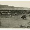 Mitla : general view of group of the temple of the columns and group of the cruciform tombs taken from top of church