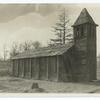 Frontier church, Jamestown, Va., from the reconstruction in the Chronicles of America motion picture, Jamestown