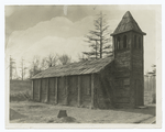 Frontier church, Jamestown, Va., from the reconstruction in the Chronicles of America motion picture, Jamestown