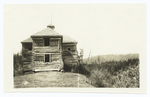 Indian blockhouse at cascades of Columbia River