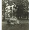 Pioneer statue, campus of the University of Oregon
