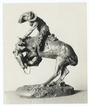 Rattlesnake, bronze by Frederic Remington