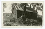 Blacksmith shop of Benjamin Lawrence at Middlebury, Vermont, in which John Deere served his apprenticeship.