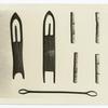Early needles (Pocumtuck), netting, harness, weaving quills