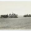 Mechanical tractors in use on farm