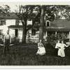 Man and women in yard