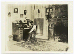 Man seated at desk