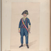 Nationale Guarde der Stad Amsterdam. Capitain van de  Infanterie. 1795