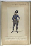 Nationale Guarde der Stad Amsterdam. Onderofficier van de  Infanterie. 1795