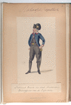 Nationale Guarde der Stad Amsterdam. Onderofficier van de  Infanterie. 1795