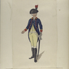 Nationale Guarde der Stad Amsterdam. Officier van de Cavallerie. 1795