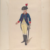 Nationale Guarde der Stad Amsterdam. Officier van de Cavallerie. 1795