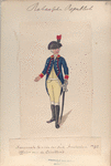 Nationale Guarde der Stad Amsterdam. Officier van de Cavallerie. 1795