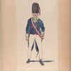 Nationale Guarde der Stad Amsterdam. Grenadier - officier. 1795