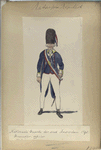 Nationale Guarde der Stad Amsterdam. Grenadier - officier. 1795