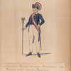 Nationale Guarde der Stad Amsterdam. Tamboer - major van de Infanterie. 1795