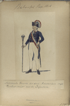 Nationale Guarde der Stad Amsterdam. Tamboer - major van de Infanterie. 1795