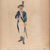Nationale Guarde der Stad Amsterdam. Jager opperofficier. 1795