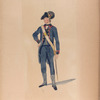 Nationale Guarde der Stad Amsterdam. Officier van de Artillerij. 1795