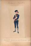 Nationale Guarde der Stad Amsterdam. Artillerist. 1795
