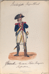 Grenadier Tweede Halve Brigade Infanterie. 1795