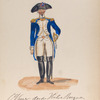 Officier Derde Halve Brigade Infanterie. 1795
