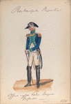 Officier Vijfde Halve Brigade Infanterie. 1795