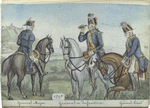 General Major, General der Infanterie, General Lieut. 1795