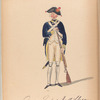 Soldaat Zwitsers Regiment [...] in dienst O. I. [Oost-Indische] Compagnie. 1795