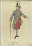 Service (au Holland...) d'Infanterie la terre Régiment de Meuron. 1795. Chirurgien - Major
