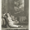 Femme turque qui repose sur le sopha sortant du bain